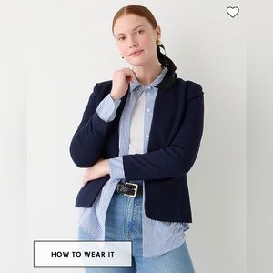 NWT | J. Crew Navy going-out blazer in stretch twill | size 4